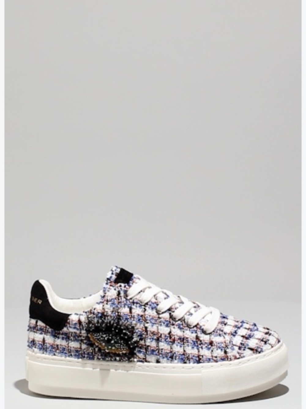 New Kurt Geiger Black/white with embellished eye Sneakers